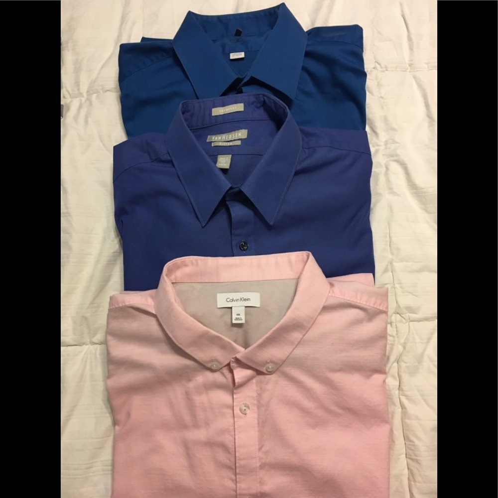 3 Men’s designer long sleeve shirts like new 💙